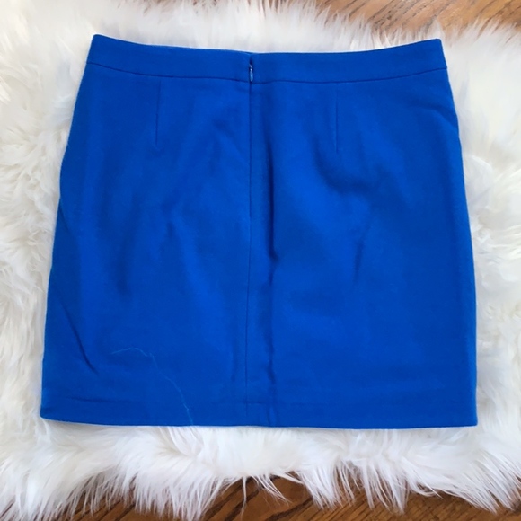 J. Crew Wool Shirttail Mini Skirt in Blue - Picture 5 of 5